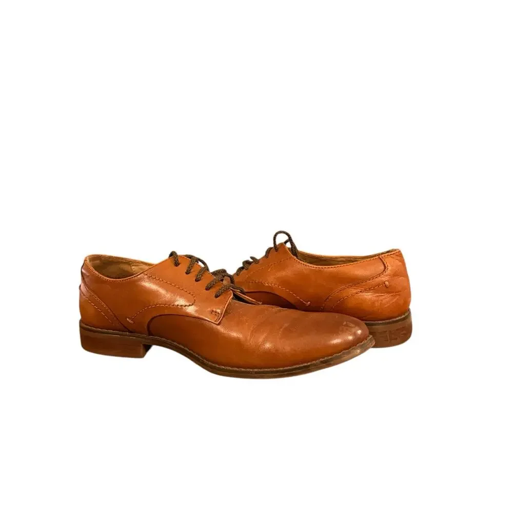 Alfani Brown Leather Randolph Lace-Up Oxford Dress Shoes Men's Size 9.5